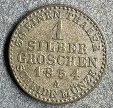 1 Silbergroschen  1854 A