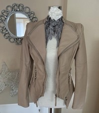 Kunstleder Biker Jacke