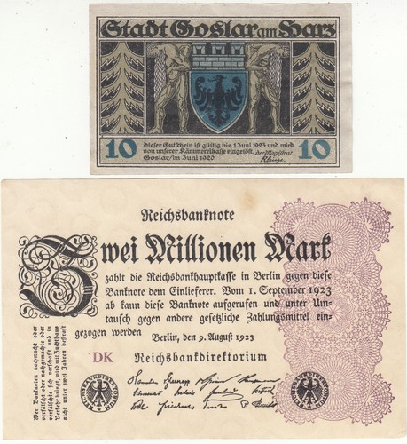 Reichsbanknote mio mark - reichsbanknote*2,