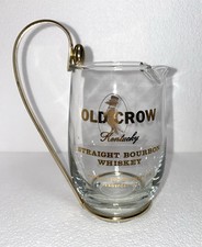 Whiskey Old Crow Kentucky Straight Bourbon Glas Wasserkrug Pitcher
