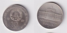 DDR Gedenk Münze 10 Mark Schauspielhaus Berlin 1987 Silber Stempelglanz (170638)