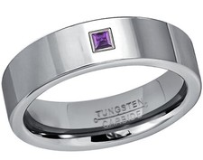 0.05ctw Princess Cut Amethyst