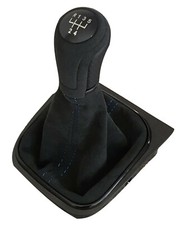 FÜR VW GOLF 5 6 EOS SCIROCCO SCHALTSACK  ALCANTARA LEDER SCHALTKNAUF 5 GANG BLKN