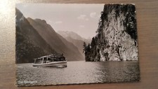 Postkarte Passagierschiff Königssee Berchtesgardener Land gel_