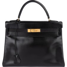 Hermès box calf kelly - kelly, 32