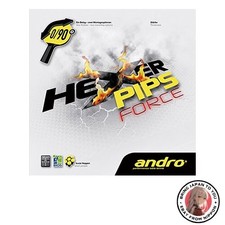 Neu Andro Hexer Pips Force Tension Tischtennis Belag schwarz Größe 1,9 (112274)
