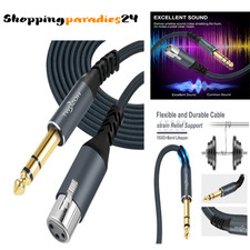 XLR Buchse auf 6,35 mm TRS