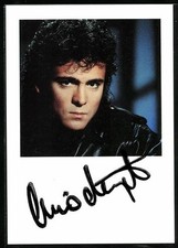Musiker Nico de Angelo in Lederjacke, Autograph, Ansichtskarte 