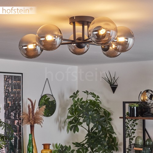Decken lampe glas rauchfarben - lampe,