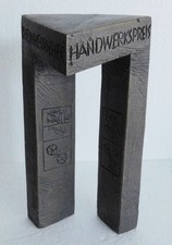 Bronze Skulptur Strassacker Kunstguss Rheinhessischer Handwerkspreis 92 signiert