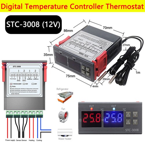 Stc 3028 digitaler - (12v),