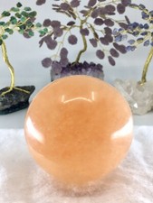 ? Sphere Skulptur Orangencalcit ? 585 gr. - 7,2 cm Edelstein Kugel Heilsteine