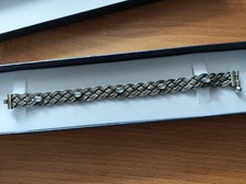 Vintage Design 835er Silber Armband Mondstein Oval