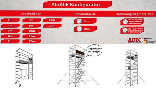 Altec aluklik 14m höhe alu - ,