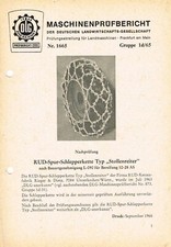 RUD- Spur- Schlepperkette "Stollenreiter", orig. DLG- Bericht 1968