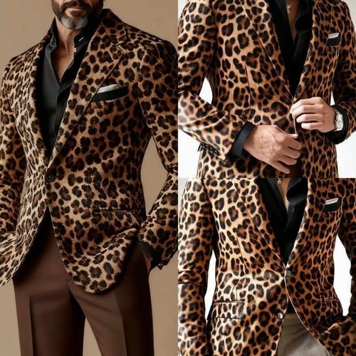 Leopardenmuster herren anzug - leopardenmuster,