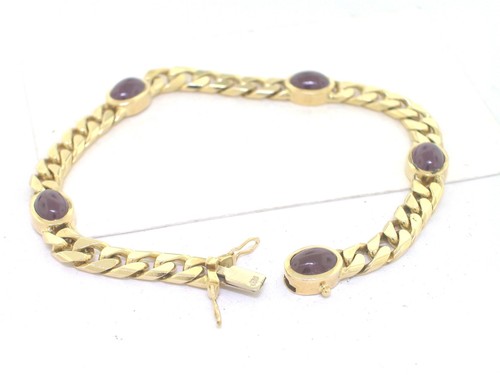 Rubin armband 750 gelbgold - rubin,