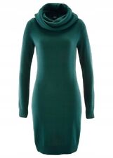 Bonprix Strickkleid Petrolgrün - Damen - Gr.36/38