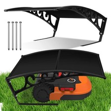 Rasenmäher Garage mit Dach Rasen Haus Cover Vordach Mähroboter Rasenmähergarage