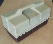 DDR - Werkzeugkoffer/Angelkiste, Kunststoff, leer, Maße 39 (L) x 21 (B) x 23 (H)