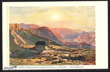 Künstler-AK Anton Hlavacek: Blick auf das Erzherzog Karl Ludwig-Schutzhaus a. d 