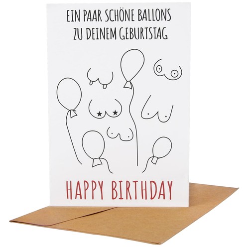 Geburtstagskarte luftballons - geburtstagskarte,