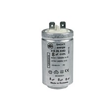 Kondensator 8 µF uF 450V + Steckfahnen Electrolux AEG 125002033 DUCATI