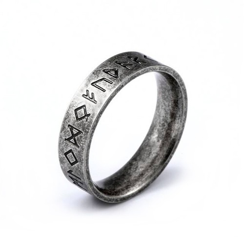 316l edelstahl ring runen - edelstahl,