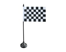 Tischflagge Zielflagge schwarz