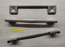 3x ALNO Nr. 163 Bügelgriff Möbelgriff 150 mm breit L.A. 126 mm Zinn Optik Antik