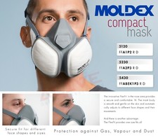 MOLDEX 5000 Serie Gesichtsmasken Atemschutz Halbmasken gebrauchsfertige Kompaktmaske