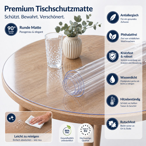 Tischmatte rund tischschutz - rund,