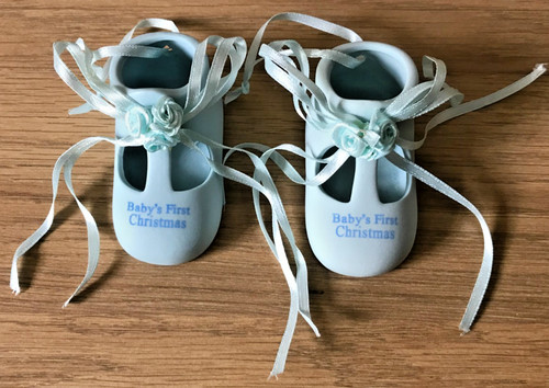 Baby first christmas blau - first,