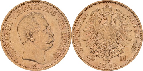 Hessen mark 1873 - mark, 214