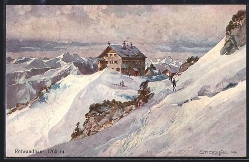 Künstler edward theodore - künstler-ak,