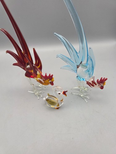 Glaskunst figuren 3er - 3er, set