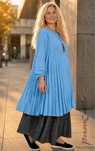 Lagenlook tunika chiffon shirt - lagenlook,