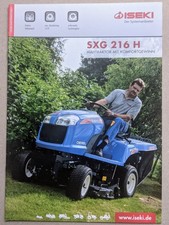 ISEKI SXG 216 H Mähtraktor Traktor Prospekt Bulldog Schlepper 