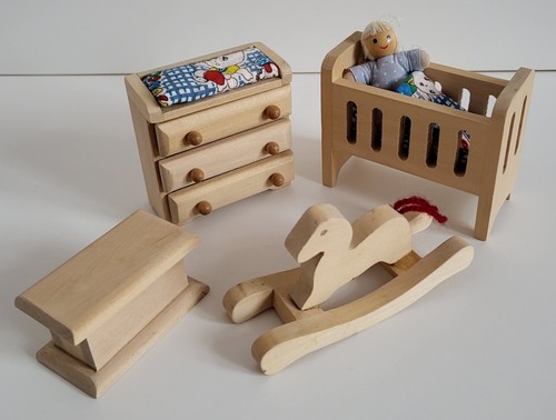 Puppenhaus möbel babyzimmer - puppenhaus-möbel,