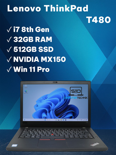 Lenovo thinkpad t480 - thinkpad, i7-8650u