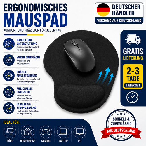 Mauspad ergonomisch - mauspad,