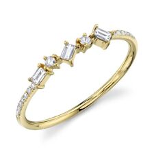 14K Gelbgold Baguette Diamant