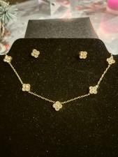 Schmuckset Kleeblatt Halskette