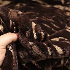 Gold braun tiger flockprint - 2m,