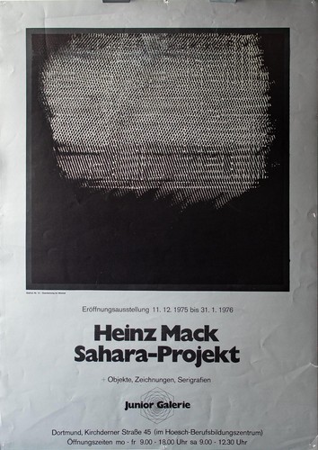 Heinz mack ausstellungsplakat - heinz,