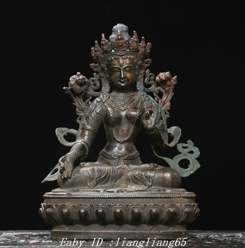 Tibet bronze vergoldet weiß - bronze,