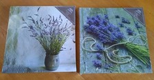 OVP 2 Leinwandbilder Lavendel Landhausstil shabby Provence