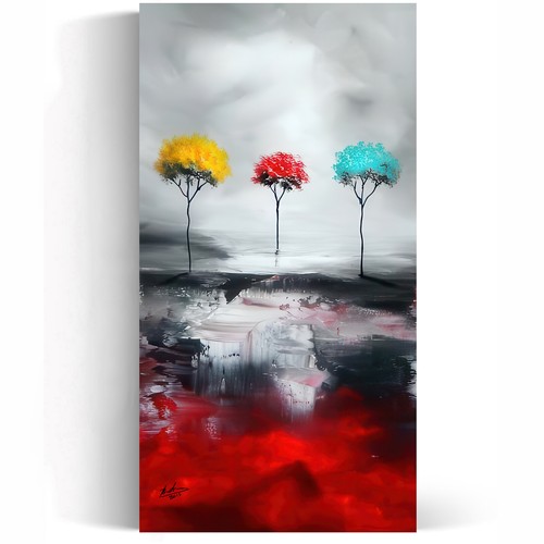Leinwand bild abstrakt - bild, bunt