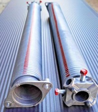 Torfedern/Torsionsfedern Ø50x6,5x868–1120mm 1 Paar li/re mit Fest- & Spannkopf