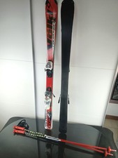Völkl Racetiger Pistenski Racecarver 120 cm für Kinder mit Leki Skistecken (N88)